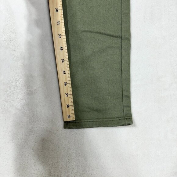 Urban ID Men's 34 Green Distressed Destructed Skinny Jeans - Casual Denim Bottom - Picture 12 of 13